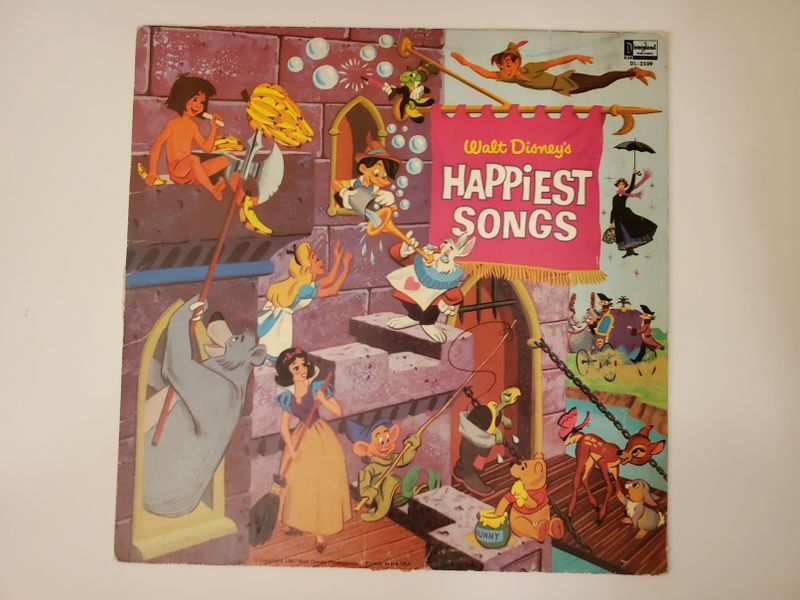 Various Artists Walt Disney's Happiest Songs vinyl record